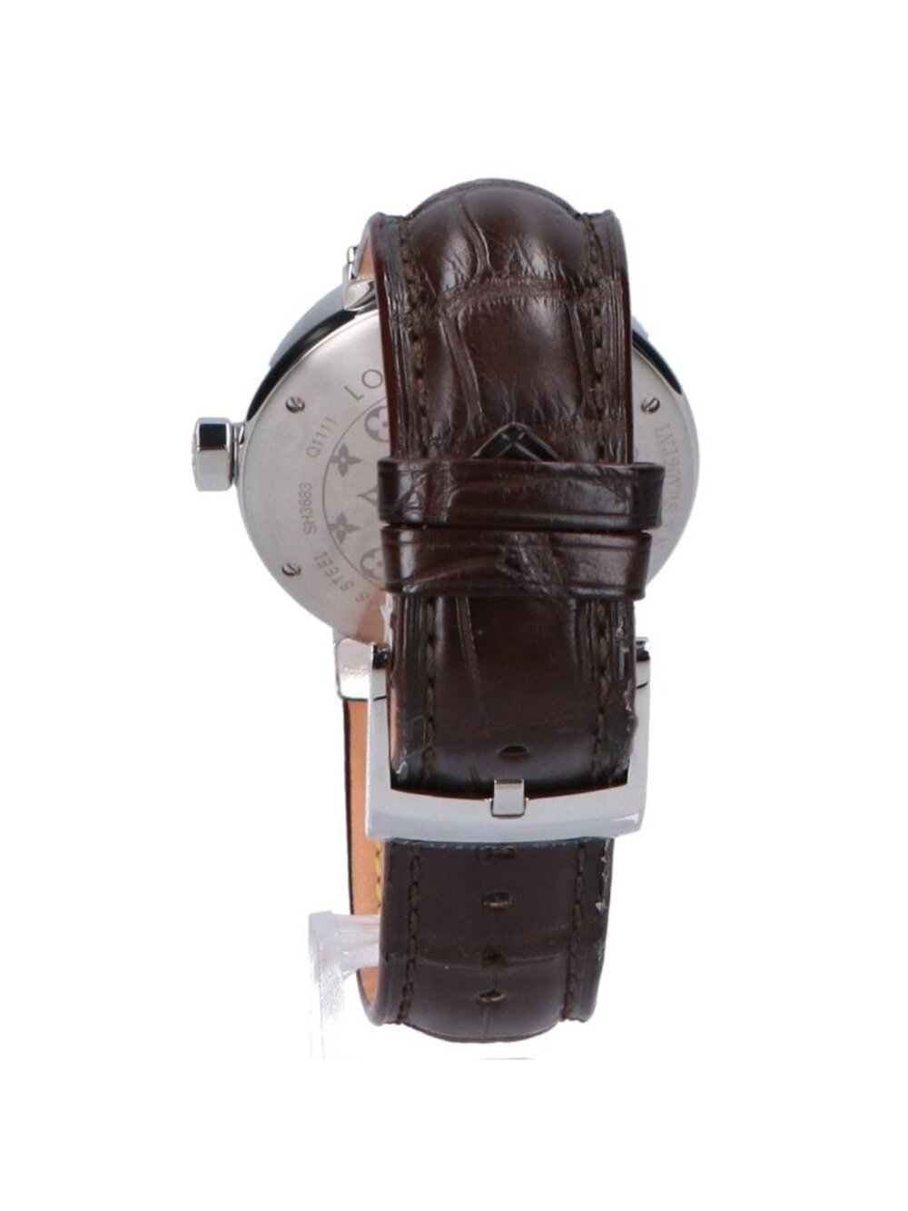 Louis Vuitton Brown Tambour Quartz Watch - Picture 4 of 8